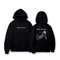 Autumn Winter Hoodies Lady Gaga Ablum Graphic Oversized Women Men Streetwear Fleece Warm Sweatshirt Female Male Tracksuits Coats 2XL black