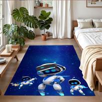 Anti‑Slip Crystal Velvet Floor Rug, Astro Bot Design Carpet for Indoor Living Bedroom Home Decoration 80cmx120cm