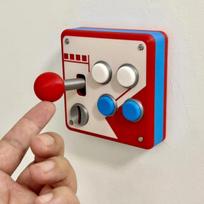 Retro Arcade Game Joystick Wall Light Switch Panel 80S Vintage Decorative Wall Plate Cover For Game Room Bedroom A1