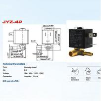 Paprastai uždarytas solenoidinis vožtuvas, vandens vožtuvas, lygintuvo elektromechaninio lygintuvo valdymo vožtuvo priedai, Jyz-4P stiprinimo vožtuvas juoda