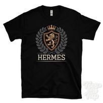 HERMES FANTASY COAT OF ARMS T-SHIRT novelty parody family name crest Unisex T-Shirt XXL gray