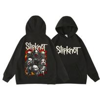 Europos dydžio Slipknot 'Prepare for Hell' vyriškas roko džemperis su gobtuvu Medium gray