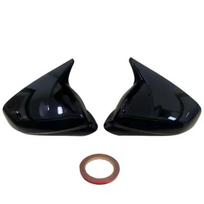 For Cupra Formentor 2022-2024 FR ST Pair Side Wing Mirror Cover Caps Rearview Mirror Cover Trim Add on Rear View Mirror Trim Glossy Black black