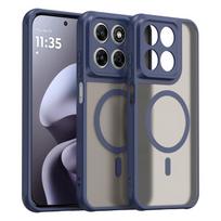 Motorola Moto G87 telefono dėklas, magnetinis smūgiams atsparus telefono dėklas, hibridinis apsauginis dangtelis Motorola Moto G87 mėlyna
