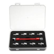 Spoke Spanner Wrench Motorcycle Dirt Bikes Wheel Rim Tool Repair Tool 10 in 1 mėlyna