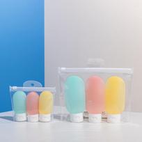 30 60 100ml Kelioninis buteliukų pildymo rinkinys kosmetiniam losjonui, veido prausikliui, rankų kremui, motinai ir vaikui, su pompa, nešiojamas 30ml