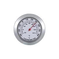 Round Thermometer Hygrometer: Temperature & Humidity Meter for Tea Boxes, Pianos, Cigars, and Humidors. white