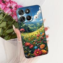 Dėklas Motorola Moto G57 Power Dangtelis XT2537-5 Naujas Stilingas Gėlių Minkšto Silikono Smūgiams Atsparus Bamperis Moto G67 Power Telefonų Krepšiai Moto G57 Power