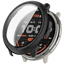 Full Coverage Screen Protector For Amazfit Active 2 Case Protective Tempered Glass Cover Shell For Huami Amazfit Active 2 Bumper Amazfit Active 2 gray