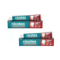 Nicotex Stain Removal Toothpaste for Whitening & Plaque Removal ( 2 x 100gms )