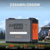 Aukščiausios kokybės ličio baterijos hibridinė 220V 2500W 2304Wh nešiojama elektrinė didelės talpos AC DC avarinis saulės generatorius 2500W 2304WH Universal