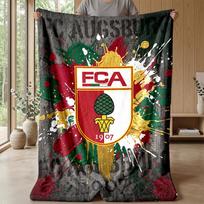 FC Augsburg FC Minkštas flanelės vilnos pledas Lengvas jaukus šiltas pledas sofai lovai namų dekoravimui 150x180cm