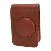 Camera Case Fit for Fujifilm Instax Mini Evo Camera Magnetic Flip Cover Adjustable Shoulder Strap Vertical Retro PU ruda