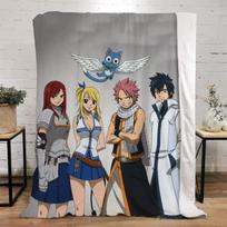 Fairy Tail Koraliniai Šilti Antklodės Šaltiems Namams ir Dekoras Žiemos Antklodė Lovai Mikropluošto Patalynė Paplūdimio Rankšluostis Purus Langeliu Dekoratyvinė Antklodė 100cm x 150cm