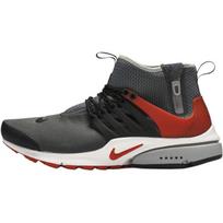 Nike Air Presto Mid Utility Men Sneakers Grey Dark-Grey Max-Orange-Black-Wolf-Grey 859524-004 42.5 black