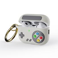 Retro Game Console Silicone Case For Airpods 2 3 4 Pro3 Pro2 Wireless Bluetooth Earphone Cover with Metal Ring For AirPods Pro2 balta