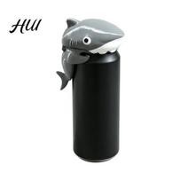 Spill Proof Can Cover Reusable Animal Soda Lids for 375ml Standard Cans, 3D Printed Frog Dinosaur Fitment Shark Beverage Toppers Dust Protection C