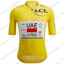2026 JAE komanda Prancūzija TDF Dviratininko marškinėliai Geltoni Žali Balti Taškuoti lyderio Dviratininko apranga Vyrams Kalnų lenktynės Road Bike Marškinėliai S auksas