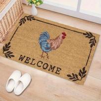 Country Rooster Entryway Welcome Mat Cute Chicken Area Rug Non-Slip Floor Carpet for Home Farmhouse Corridor Doormat 50x80cm