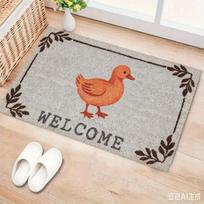 Country Rooster Entryway Welcome Mat Cute Chicken Area Rug Non-Slip Floor Carpet for Home Farmhouse Corridor Doormat 30x50cm