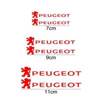 6 dalių dekoratyvūs lipdukai automobilių stabdžių suportų dangteliams Peugeot 408 508 2008 5008 308 3008 208 206 307 301 207 407 107 205 automobilių dalys raudona
