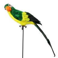 25cm/35cm/45cm/60cm Imitacinis papūga Daugiaspalvis Sodo Dekoratyvinis Paukštis Sodo Ornamentas 60cm-green