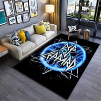 Def Leppard Logo Design Carpet suitable as a non-slip mat for the living room or bedroom sofa 200x160cm( 78x62in )