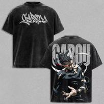 Summer One Punch Man Garou Printed T Shirts Y2K Men Women Gothic Oversized T-shirt Retro Vintage Graphic Oversized T Shirt XXXL black