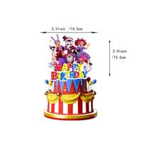 The Amazing Digital Circus  Tableware Birthday Party Decoration Balloon Banner Cake Topper Party Supplies Baby Shower Other blue