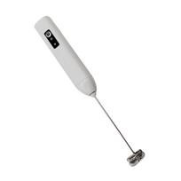 Wireless Milk Frother Electric Type-C Handheld Blender Stainless Steel Mini Coffee Maker Whisk Mixer For Coffee Cappuccino Cream 4 balta