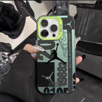 Cartoon basketball flying man iPhone 15 Plus phone case, drop-proof, iPhone 16 Pro Max frosted case, trendy. iPhone 12pro