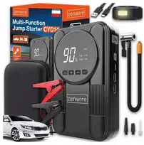 Startinis akumuliatorius Zenwire CYD14 su kompresoriumi (nešiojamas automobilio starteris)