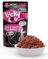 Katės pašaras Lucky Lou Super Mono ėriena, 125 g, monoproteininis, jautrioms ir alergiškoms katėms