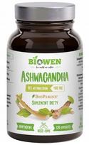 Maisto papildas Biowen Ashwagandha 400 mg, 120 kapsulių, su BioPerine