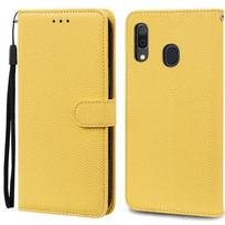 A40 dėklas Samsung Galaxy A40 dėklas Odinis piniginės tipo atverčiamas dėklas Samsung A40 A 40 dėklas SM-A405F dangtelis Coque Fundas Etui Capa For Samsung A40 geltona