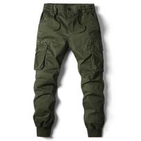 Cargo Pants Vyriškos bėgiojimo laisvalaikio kelnės Medvilninės viso ilgio vyriškos gatvės apranga Vyriškos darbo sportinio kostiumo kelnės plius dydis 40 armijos žalia spalva