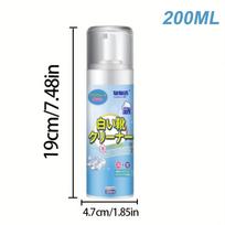 White Shoe Foam Cleaner-200ml for Sneakers Canvas & Faux - No-Rinse Formula,Stain Remover & Whitening Mousse Effortless Cleaning 1 pcs white