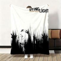 D-Dying Light Žvėris Storas Flanelinis Antklodė Lengvas Šiltas Jaukus Odai Draugiškas Antklodė Sofai Lovai Biurui Žiemos Naudojimui 75x90cm gray