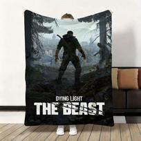 D-Dying Light Žvėris Storas Flanelinis Antklodė Lengvas Šiltas Jaukus Odai Draugiškas Antklodė Sofai Lovai Biurui Žiemos Naudojimui 75x90cm gray