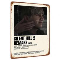 Silent Hill  Perdirbinys  Žaidimo Plakatas Metalinė Sienos Dailė Survival Horror Dekoras Žaidėjams 20x30cm（7.8x11.8inch） black