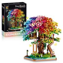 High-Quality 2338Pcs High-Quality Rainbow High-Quality Color High-Quality Tree High-Quality House High-Quality Building High-Quality Block No box yellow