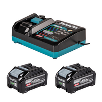 Akumuliatorių ir įkroviklio komplektas MAKITA 40V MAX XGT BL4040F 2x4,0 Ah