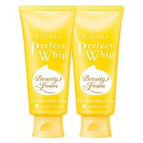 Senka Perfect Whip Vitamin C Poreless Glow F Cleansing Foam, 100g, 2 pcs yellow