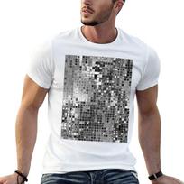Realistic Disco ball disco fever boogie dance 70s club disco party silver checkered elegant DOE XXXL gray