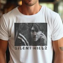 Silent Hill 2 Remake T-Shirt | Unisex Retro Gaming Tee 150 gray