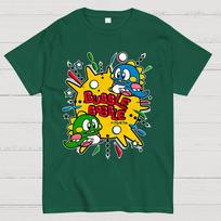 Bubble Bobble Retro Game Cotton Summer Casual Cool Loose T-Shirt L juoda