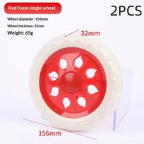 2Pcs  Flexible Shopping Cart Wheels Replacement Anti Slip Travelling Trolley Caster Wear-Resistant Tire Wheel