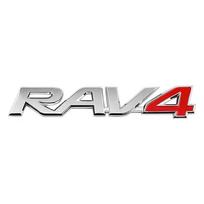 1pcs Car Styling 3D ABS RAV4 RAV-4 Car Letter Logo Rear REGFH6 Trunk Decals Emblem Badge Decor For Toyota RAV4 Accessories black