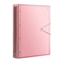 Waterproof Transparent Plastic 3 Ring Binder 5 Colors Elastic Buckle For School Office Document Storage A10 white