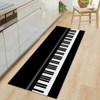 Piano Keyboard serijos 3D spausdintas kilimėlis, didelis plotas, kilimai svetainei miegamajame, virtuvės grindų kilimėliai, neslystantys 100x150cm